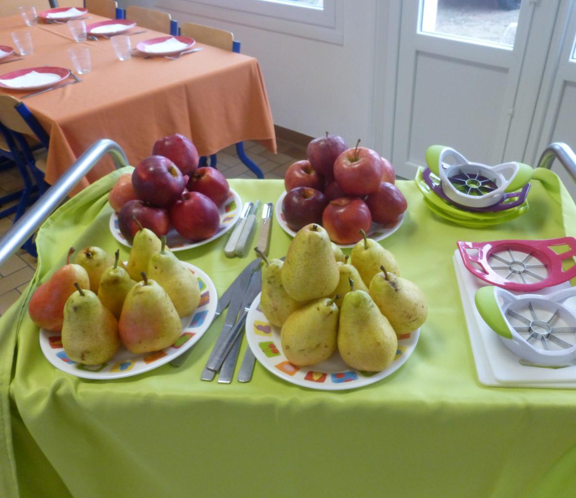 Petit déjeuner pédagogique : table 