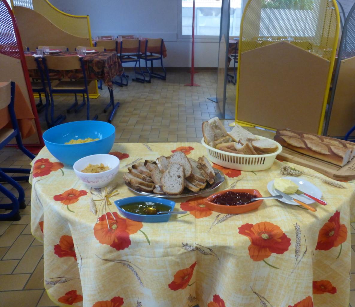 Petit déjeuner pédagogique : table 